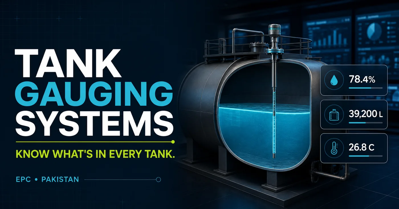 Automatic tank gauging system for fuel storage tank monitoring in Pakistan
